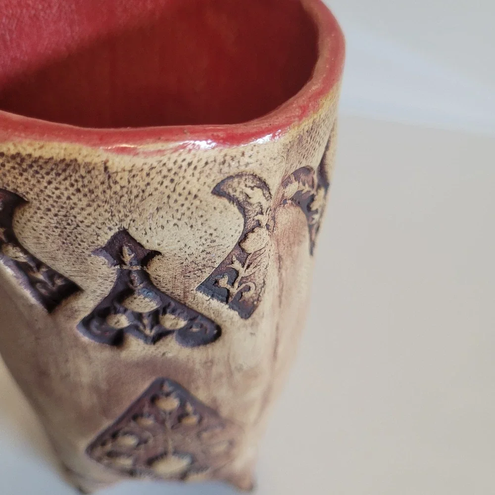 Handmade Art Pottery Vase 8
